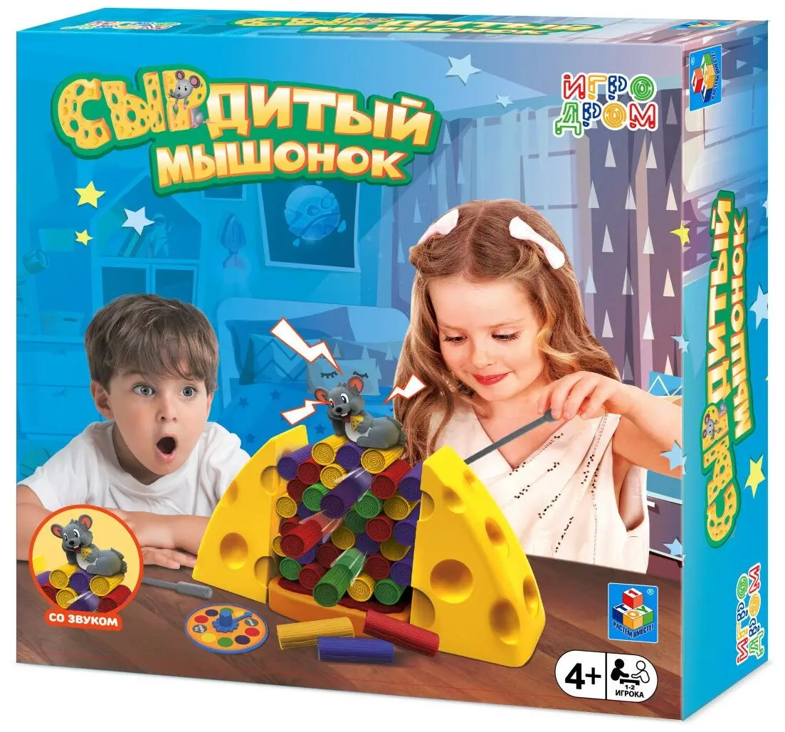 Настольная игра 1Toy СЫРдитый мышонок