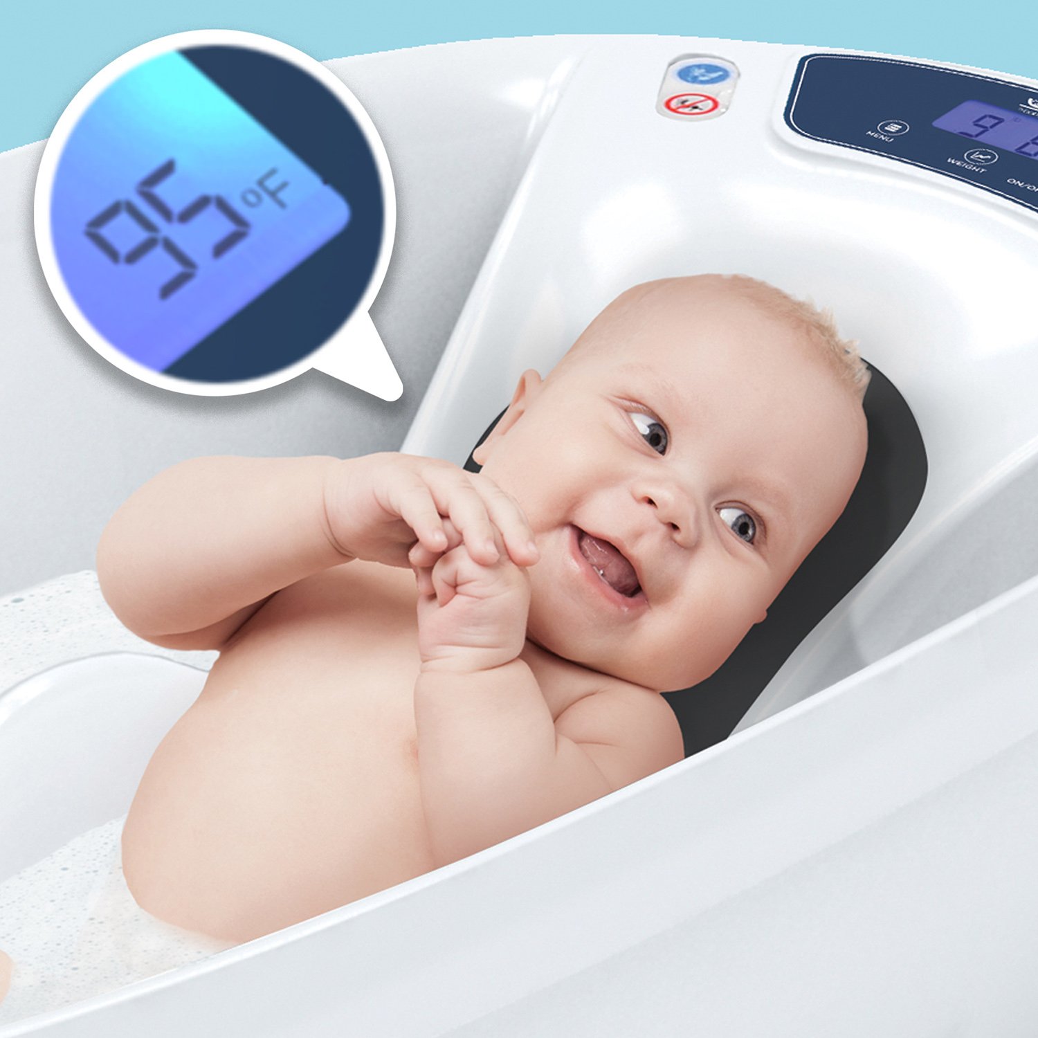 Детская ванночка с электронными весами и термометром Baby Patent Aqua Scale  (V3) купить в Москве в интернет-магазине LEMI KIDS