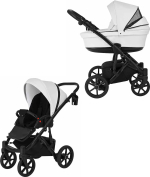 Фотография товара Коляска 2 в1 Moon Pituso White, кожа