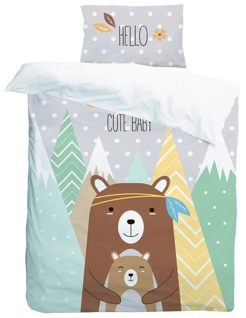 Комплект в кроватку 3 предмета AmaroBaby Exclusive Creative Collection Hello Cute Baby