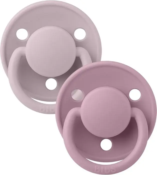 Набор пустышек силиконовых Bibs De Lux, Dusky Lilac/Heather, 2 шт