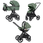 Фотография товара Коляска 3 в 1 Carrello Ultimo CRL-6519 Ferm Green черная рама