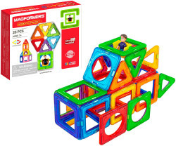 Магнитный конструктор Magformers 715014-М Basic Plus Set Мальчик 26 деталей