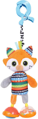 Игрушка-подвеска на прищепке Лисенок Фокс Biba Toys, 36х12 см Игрушка-подвеска на прищепке Лисенок Фокс Biba Toys, 36х12 см