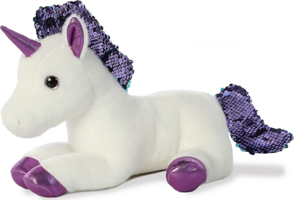 Мягкая игрушка Aurora Единорог фиолетовый 30 см