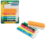 Фотография товара Набор стираемых фломастеровCrayola 5 цветов с губкой