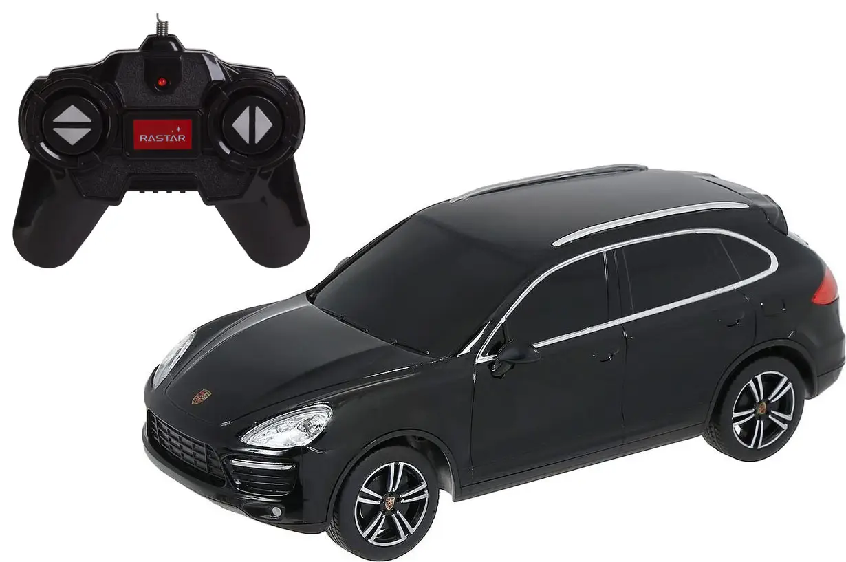 Легковой автомобиль Rastar Porsche Cayenne Turbo (46100) 1:24 18 см, черный