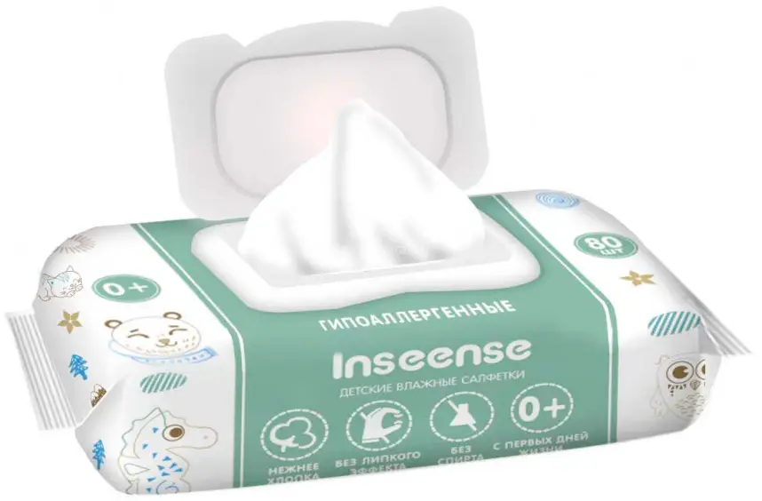 Салфетки влажные для детей Aloe Vera Inseense