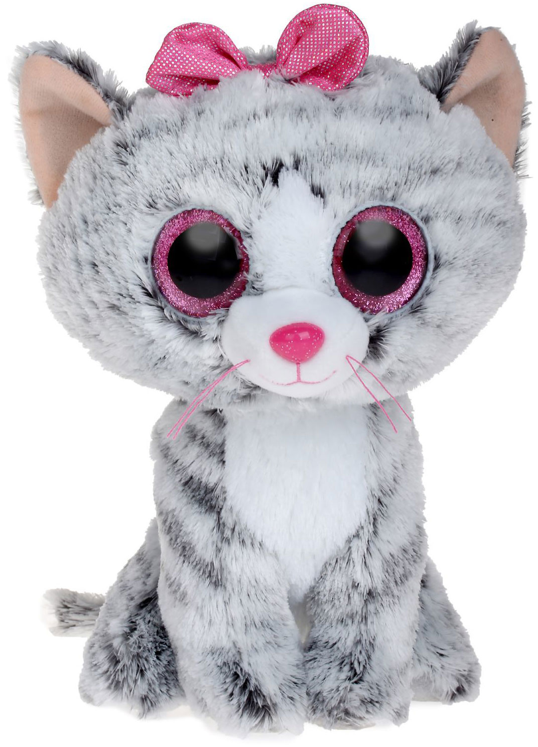 Мягкая игрушка кошка. Мягкая игрушка Кики кошка серая 15 см ty 37190 (10013160/231219/0566036/1, Китай). Игрушка для кошки. Мягкие Игрушечные кошки.