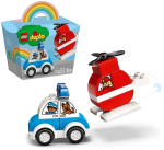 Фотография товара Конструктор LEGO DUPLO 10957 Мой первый пожарный вертолет и полицейский автомобиль