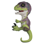 Фотография товара Интерактивный динозавр Fingerlings Стелс зеленый с фиолетовым 12см