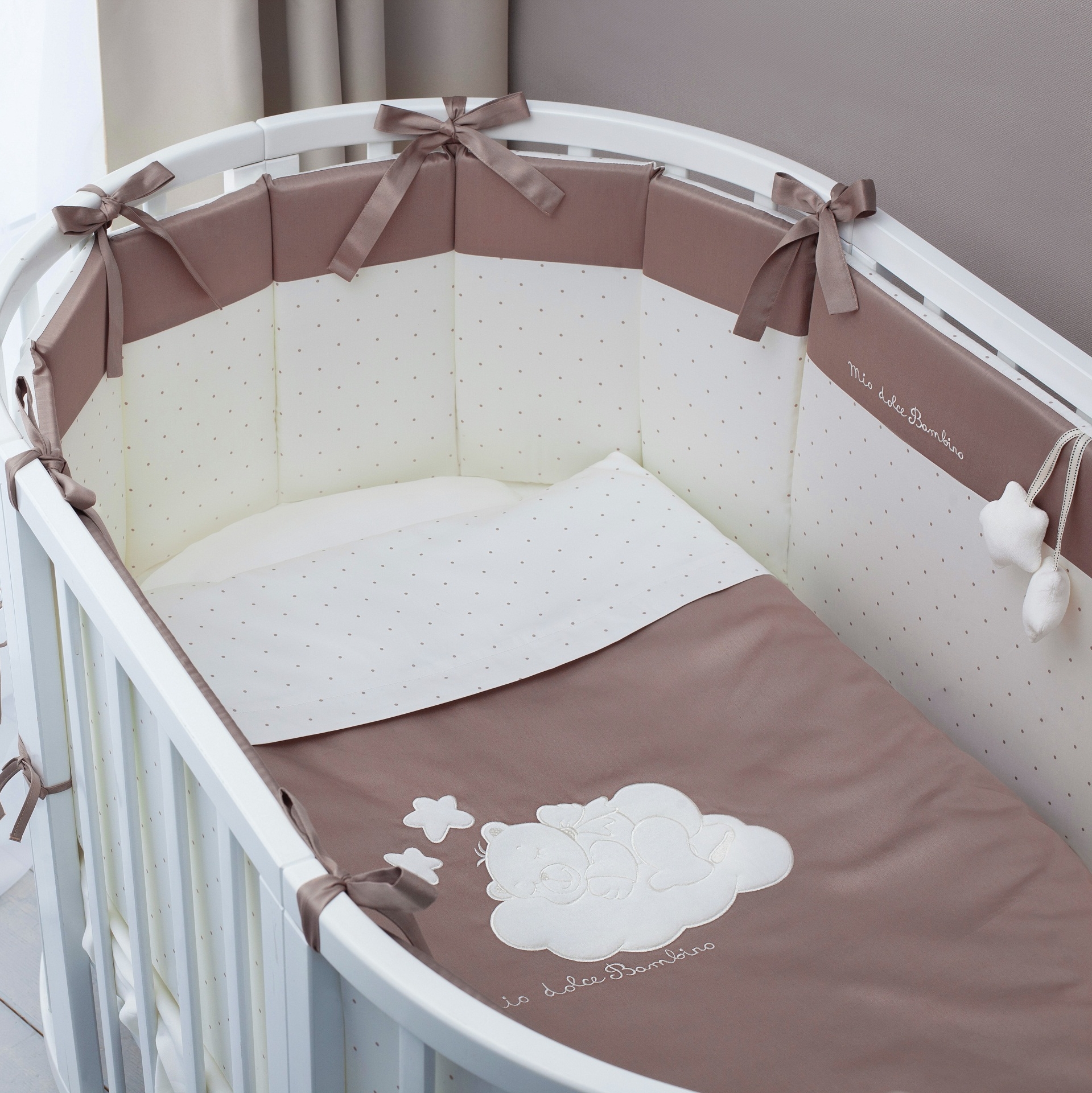Комплект постельных принадлежностей для детей Perina Бамбино Oval капучино