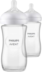 Фотография товара Бутылочка для кормления Natural Response Philips Avent, 240 мл, стекло, арт. SCY933/02 №2