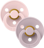 Фотография товара Набор пустышек латексных Bibs Colour, 2 шт, Blossom, Dusky Lilac, от 6 месяцев