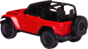 Машина металлическая Jeep Wrangler Rubicon, масштаб 1:43, красная
