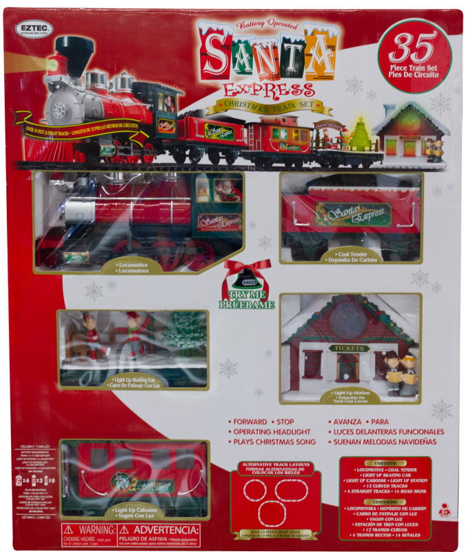 EZTEC Игровой набор "Santa Express", 62177