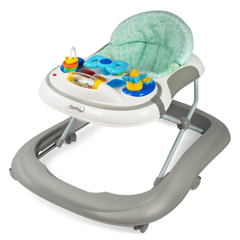 Ходунки детские с электронной игровой панелью AmaroBaby Strolling Baby Gray