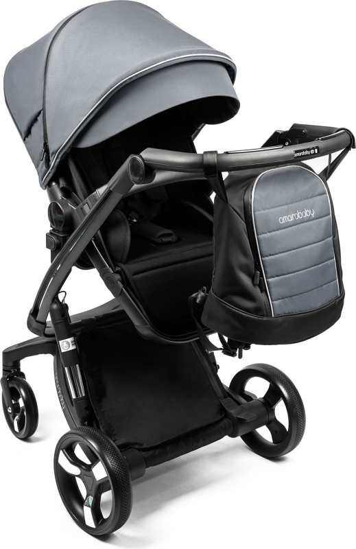 Коляска детская 2 в 1 Amarobaby Tutum, серая