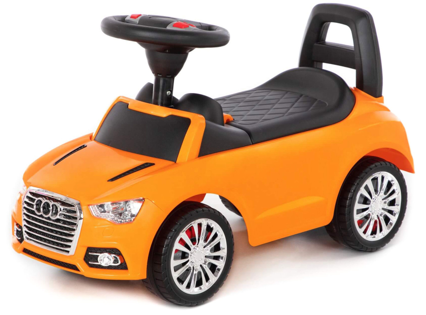 Каталка-автомобиль Полесье SuperCar №2 со звуковым сигналом, оранжевый