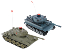 Танковый бой р/у, в наборе: 2 танка (Т34 и Тигр), звуковые и световые эффекты