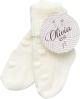 Носочки вязаные Olivia knits PomPom Крем-молоко 10 см