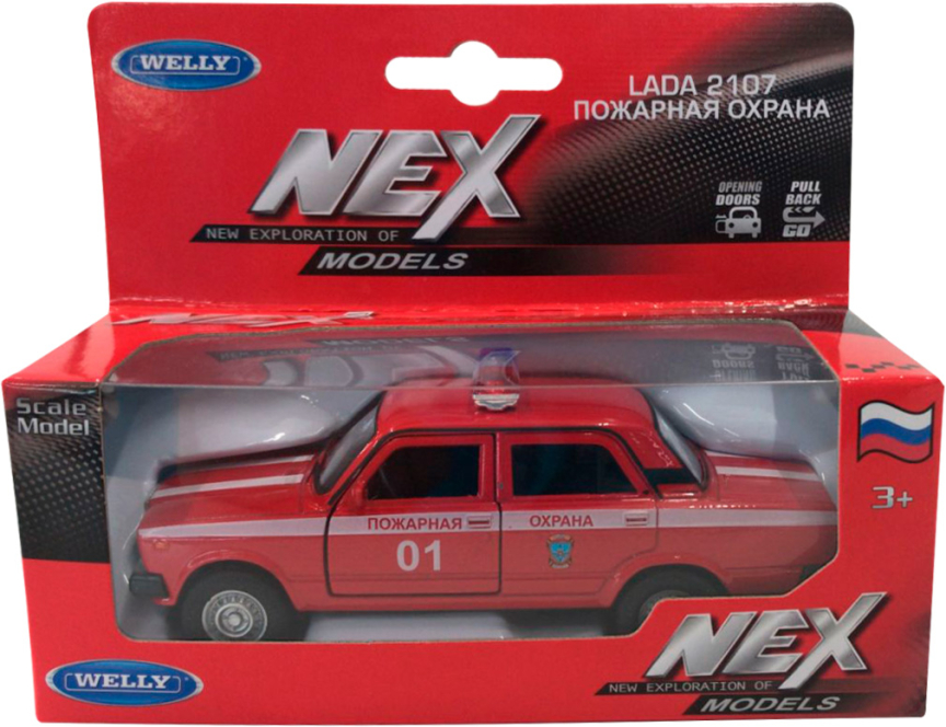 Легковой автомобиль Welly Lada 2107 Пожарная охрана (43644FS)
