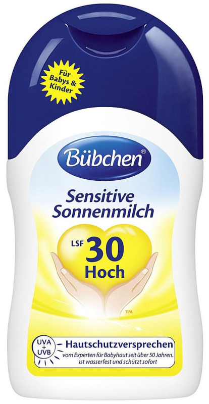 Молочко солнцезащитное Bubchen для младенцев и детей с чувствительной кожей ФЗ 30 150 мл