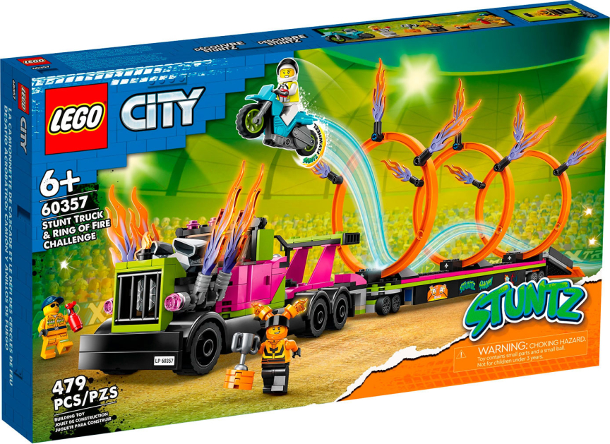 Конструктор Lego City Трюковый грузовик и огненное кольцо