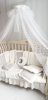Набор в кругло-овальную кроватку для новорождённых Eco Line Плюш 10 подушек, 15 предметов