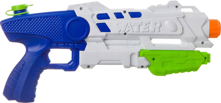 Водный пистолет с помпой Bondibon Наше Лето, РАС 21.5х46.7х7 см, синий, арт. 6611