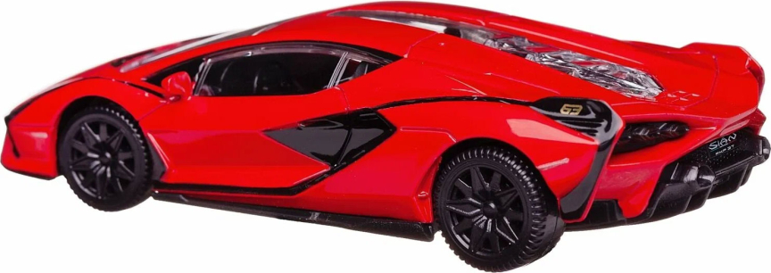 Машина Lamborghini Sian, металлическая, 1:43, красная