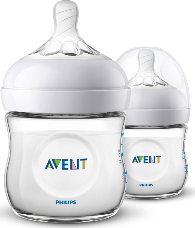 Набор из 2 полипропиленовых бутылочек Philips Avent Natural 125 мл 0m+