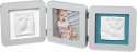 Рамочка тройная с отпечатком Baby Art, светло-серая, 3601095300