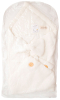 Конверт Amarobaby Pure Love Batic вязаный утепленный на выписку, молочный 85 см