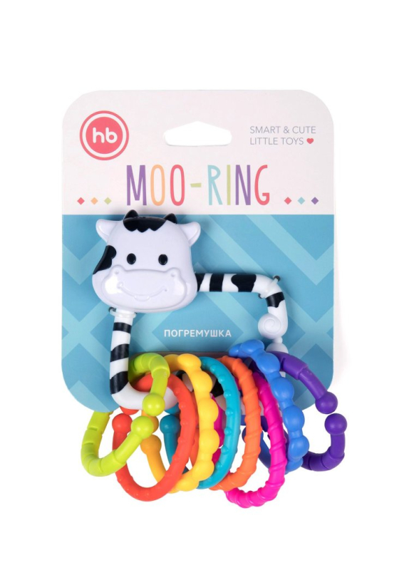 Погремушка Moo-ring