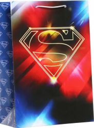 Пакет подарочный Superman, 22х31х10 см, 7041657