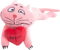 Мягкая игрушка Котик Дарю любовь Button Blue, розовая, 45 см