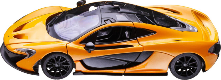 Машина металлическая McLaren P1, двери и капот открываются, масштаб 1:24, жёлтая