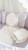 Бортики в круглую кроватку для новорождённых Eco Line Benita лиловый