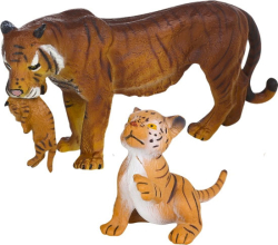 Набор фигурок животных Masai Mara серии Мир диких животных Семья тигров, 2 предмета, тигрица и тигрёнок