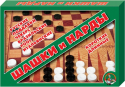 Настольная игра Десятое Королевство Шашки и нарды, 2 в 1, 01069