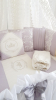Бортики в круглую кроватку для новорождённых Eco Line Benita лиловый