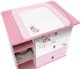 Комод Polini kids Disney baby 5090 Минни Маус-Фея с 3 ящиками белый-розовый
