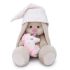 Игрушка мягконабивная Зайка Ми с розовой подушкой - единорогом, 18 см