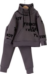 Комплект детский Baby boom Trendy джемпер и брюки титан 104