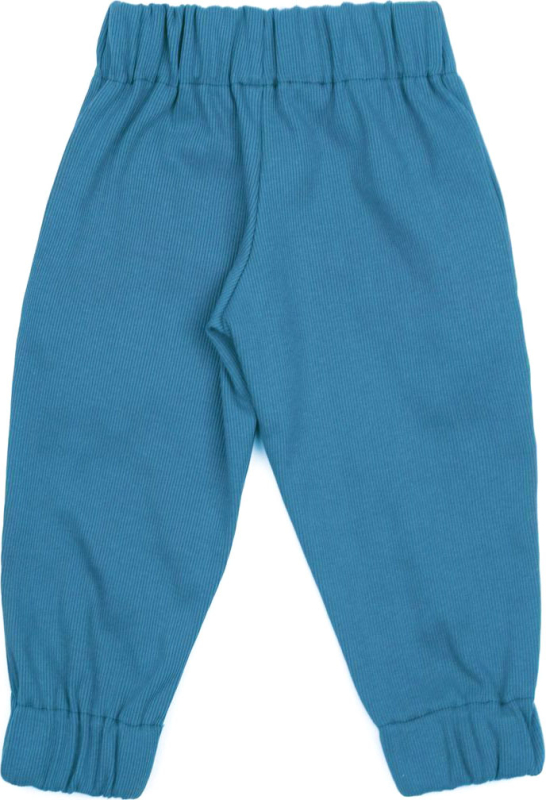 Костюм детский Amarobaby Jump, футболка,брюки, кремовый и синий, размер 104-110