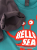 Детский комплект, футболка морская волна и шорты, графит, р. 92, КД467/1-К