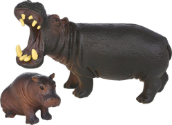 Набор фигурок животных серии Мир диких животных Семья бегемотов, 2 предмета Основная