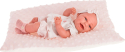 Кукла-младенец Antonio Juan Глория на розовой подушке 33 см