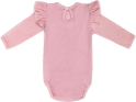 Боди детское с длинным рукавом с рюшами AMAROBABY Fashion, розовый, р.62